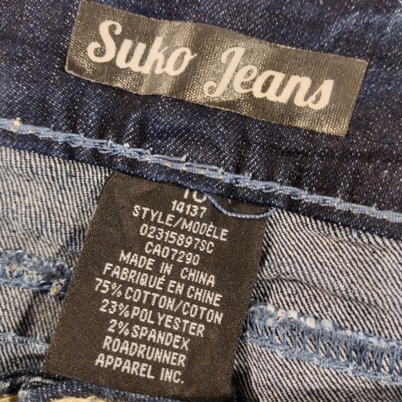 Suko Jeans blingy with thick contrast stitching - Picture 10 of 12